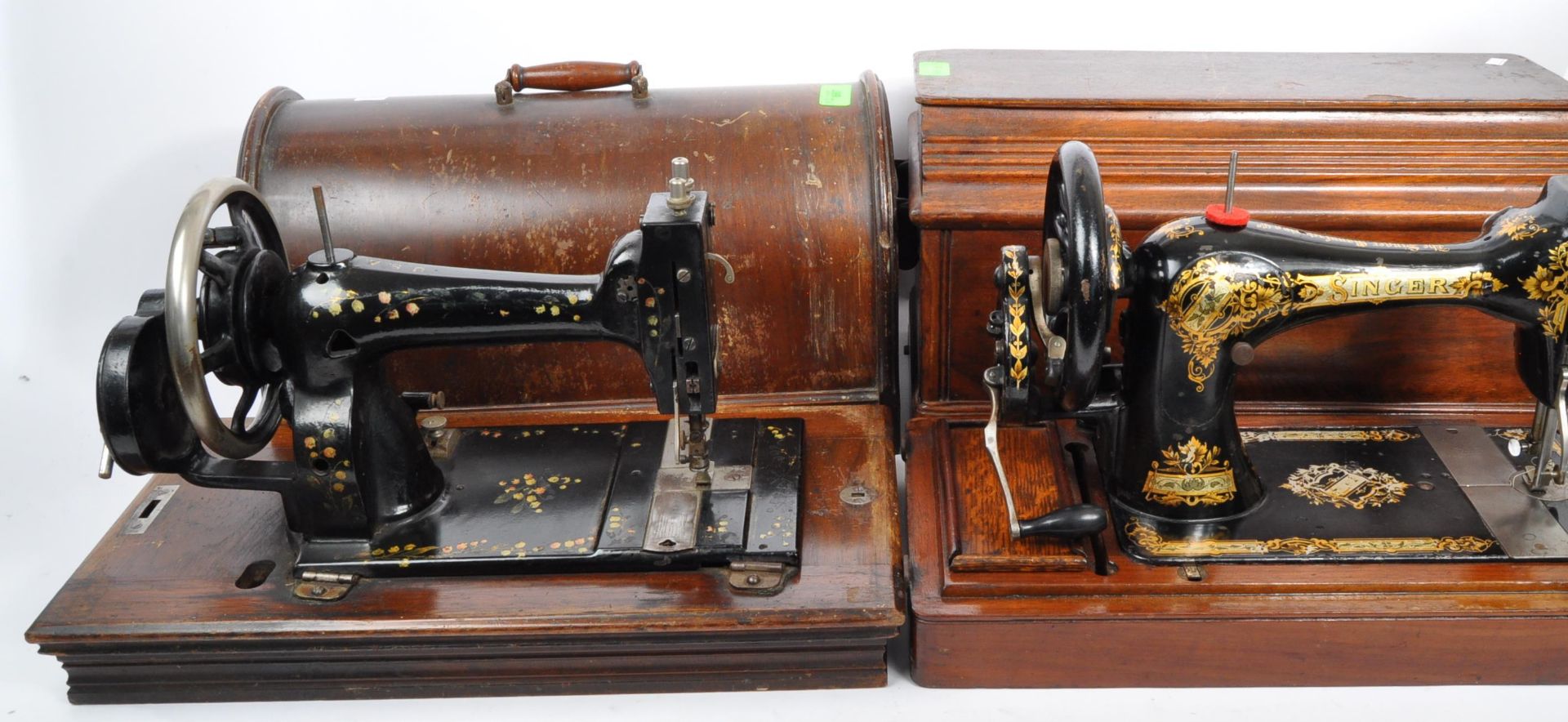 TWO EARLY 20TH CENTURY SEWING MACHINES - SINGER - Image 8 of 8