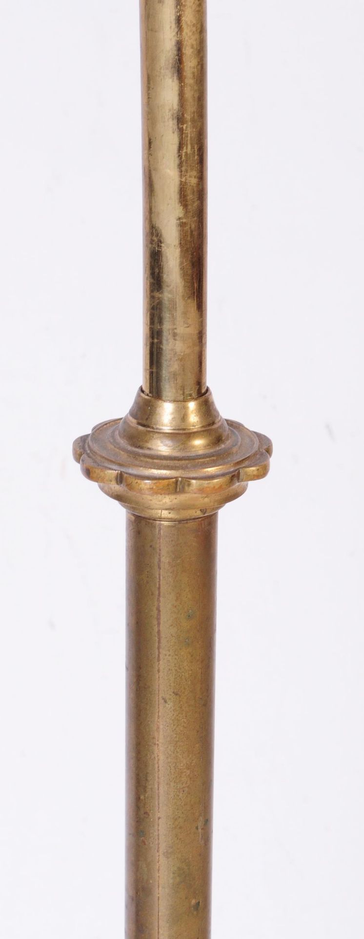 EDWARDIAN BRASS & COPPER FLOOR STANDING LAMP - Image 3 of 3