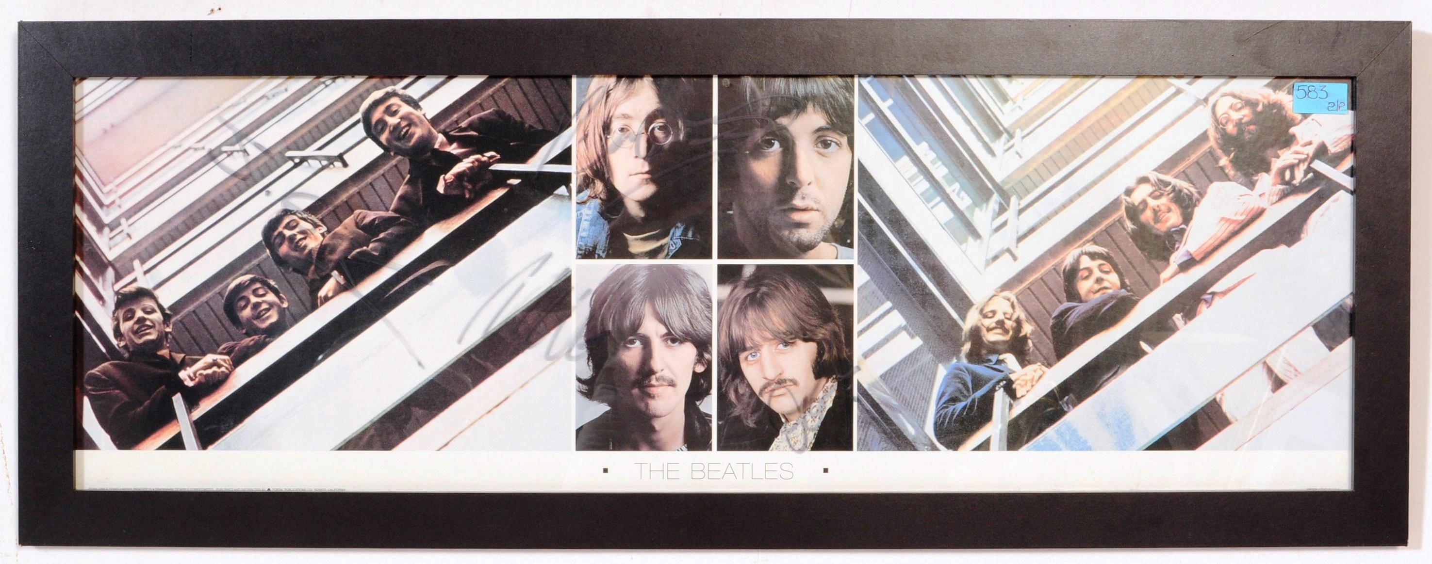 TWO MATCHING APPLE CORPORATION BEATLES PICTURE POSTER PRINTS - Image 5 of 9