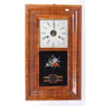 VINTAGE 20TH CENTURY AMERICAN WALNUT WALL CLOCK