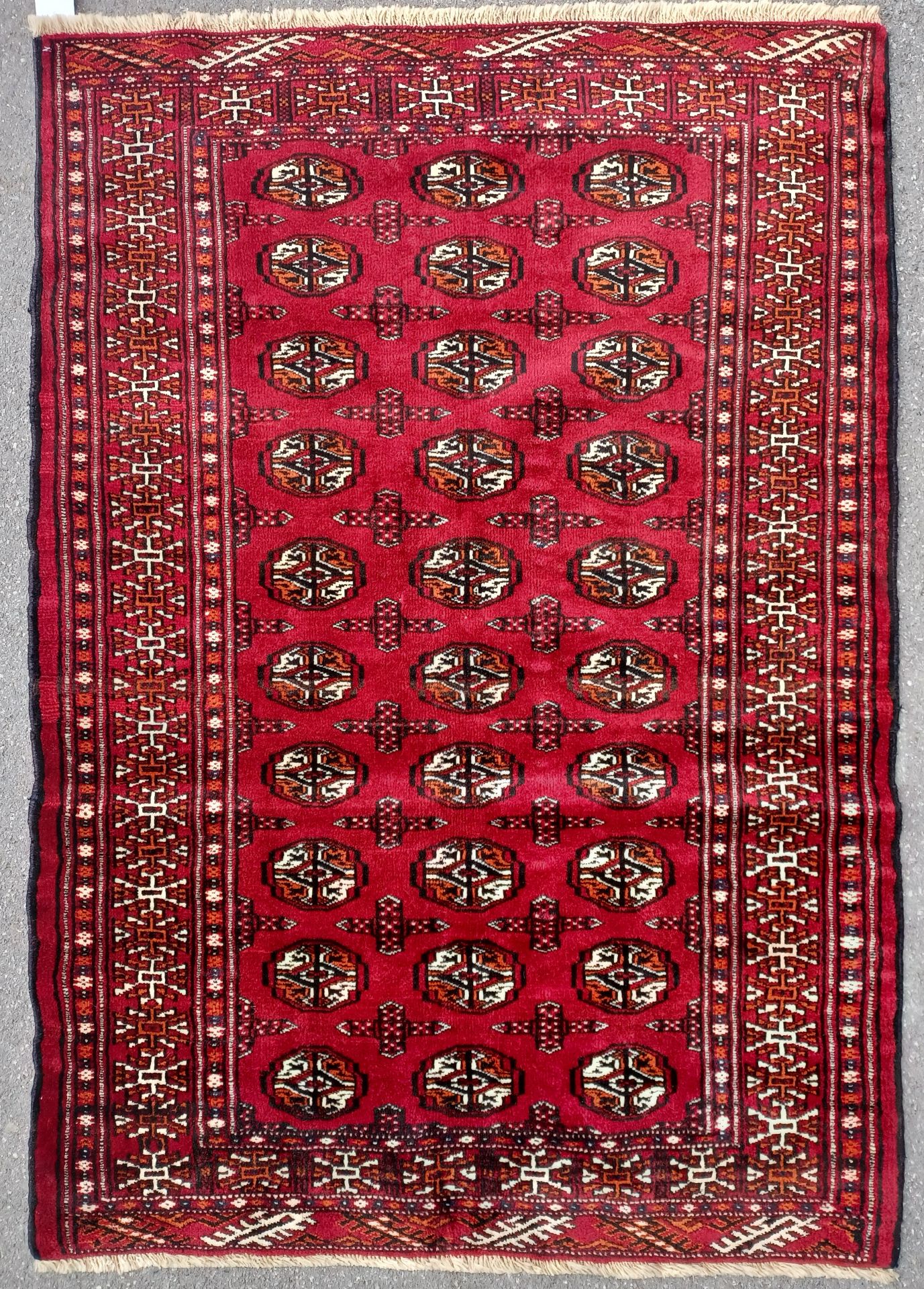 20TH CENTURY VINTAGE PERSIAN TURKOMAN RUG