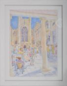 MAUREEN GLYNN - WATERCOLOUR PAINTING OF BATH CATHEDRAL