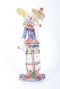 BELIEVED BASSANO ITALY VINTAGE PORCELAIN HAND PAINTED CLOWN