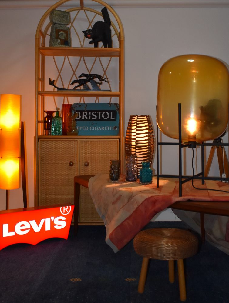 Online Timed Auction - 20th Century Interiors Auction - Industrial Lighting, Mid Century Modern Teak Furniture, Vintage Advertising