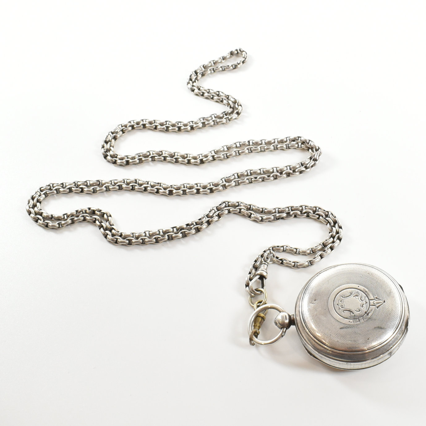 EARLY 20TH CENTURY 1901 HALLMARKED SILVER CASE POCKET WATCH - Image 3 of 8