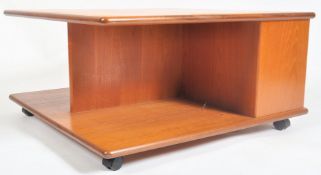 G-PLAN - A 1980s TEAK SQUARE COFFEE OCCASIONAL LOW TABLE