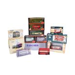 COLLECTION OF ASSORTED DIECAST MODEL BUSES FROM VARIOUS MAKERS