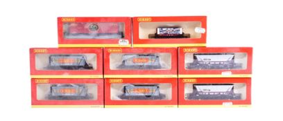 COLLECTION OF HORNBY OO GAUGE MODEL RAILWAY WAGONS