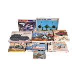 COLLECTION OF ASSORTED MODEL KITS OF TRANSPORT AND AIRCRAFT INTEREST