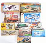 COLLECTION OF ASSORTED AIRFIX PLASTIC MODEL KITS