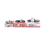 TINPLATE TOYS - THREE FRICTION POWERED POLICE CARS