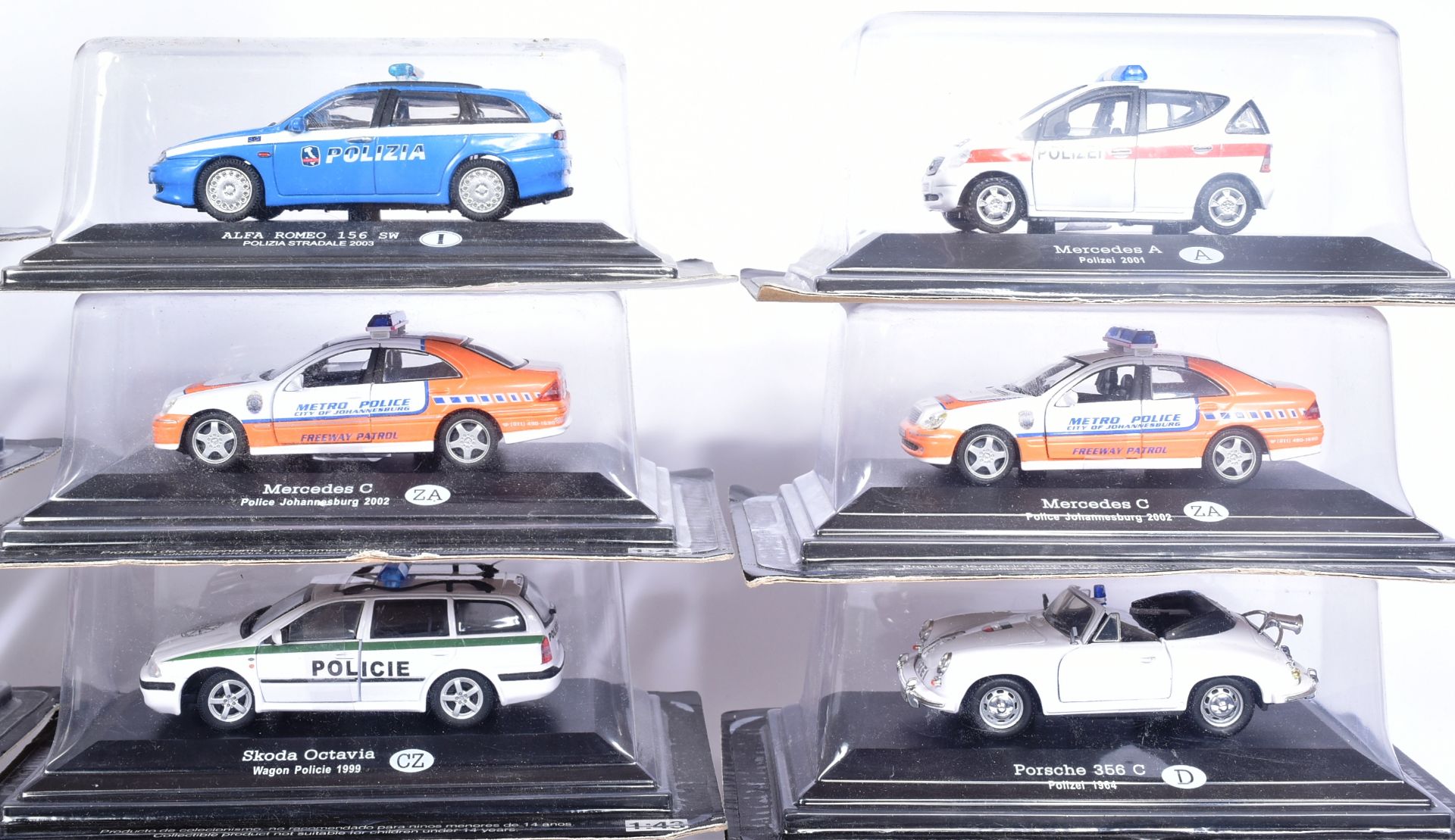 DIECAST - COLLECTION OF 1/43 SCALE DIECAST MODEL POLICE CARS - Image 2 of 5