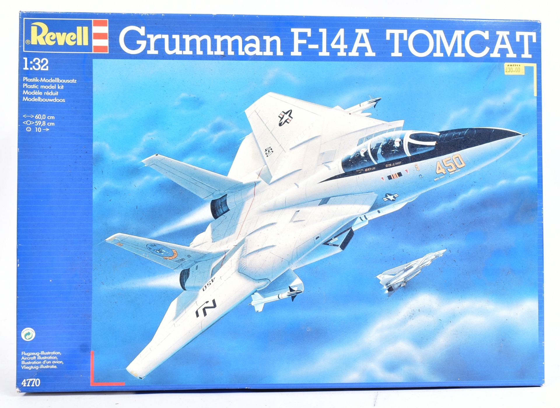REVELL MODEL KIT 1/32 SCALE GRUMMAN F-14A TOMCAT - Image 2 of 7