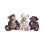 TEDDY BEARS - X3 ORIGINAL CHARLIE BEARS