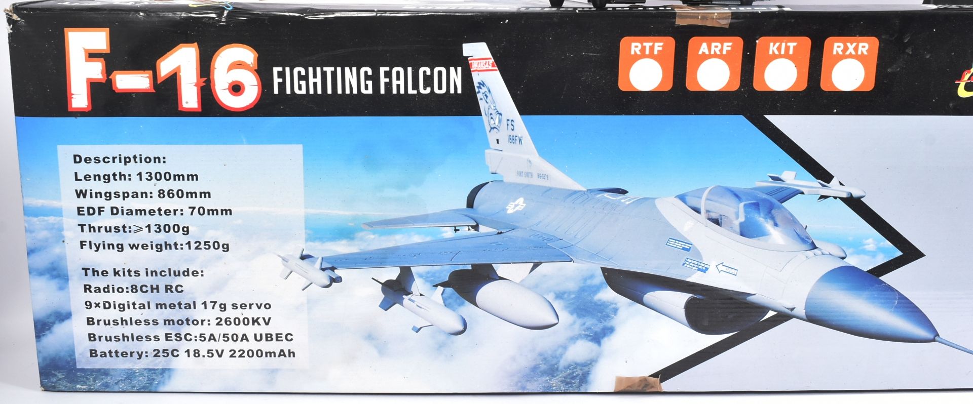 MODEL KIT - RADIO CONTROLLED F-16 FIGHTING FALCON AEROPLANE - Image 2 of 5