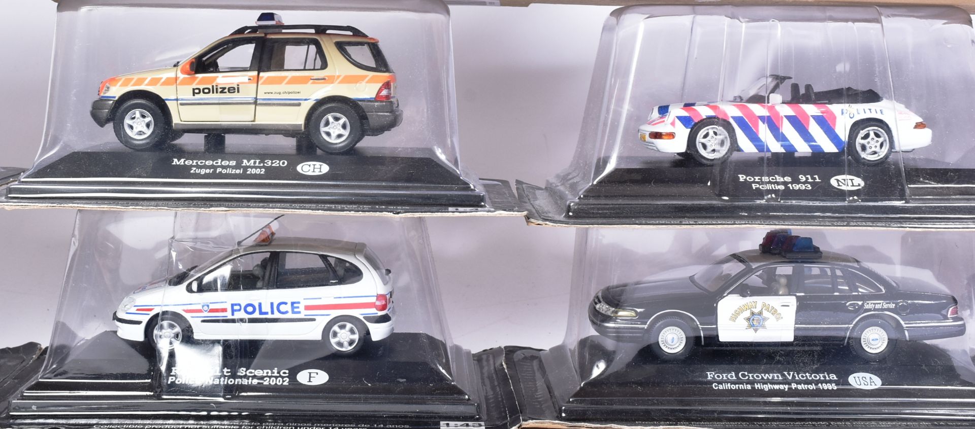 DIECAST - COLLECTION OF 1/43 SCALE DIECAST MODEL POLICE CARS - Image 3 of 5