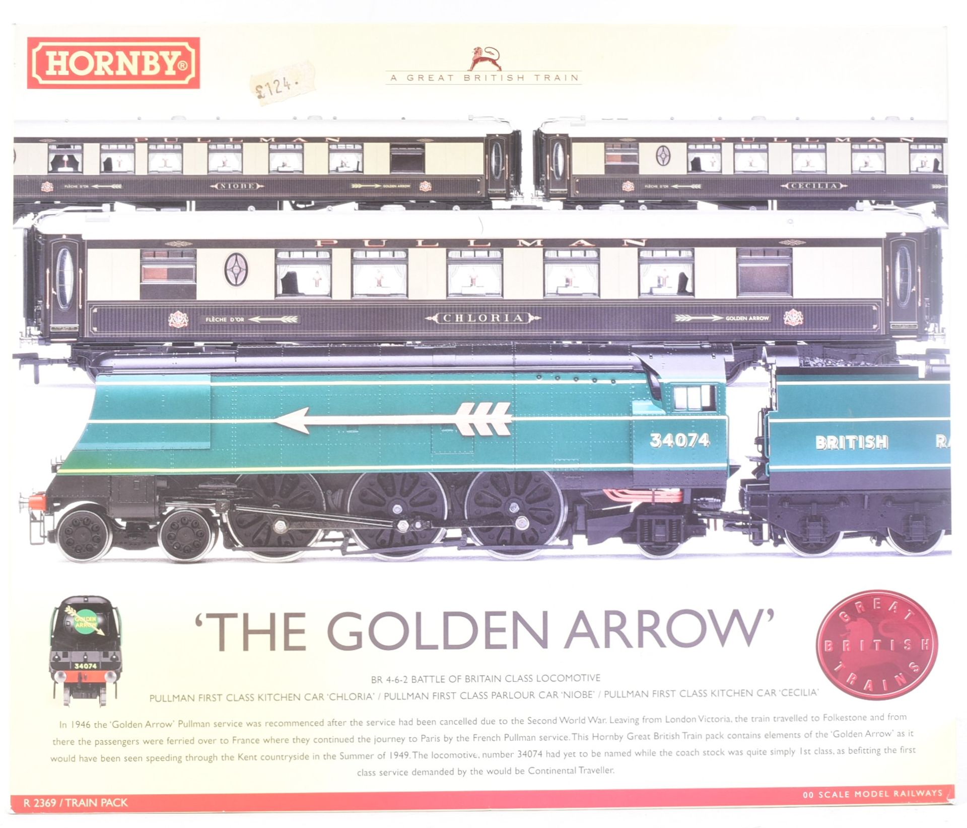 MODEL RAILWAY - HORNBY OO GAUGE GOLDEN ARROW LOCOMOTIVE TRAIN SET