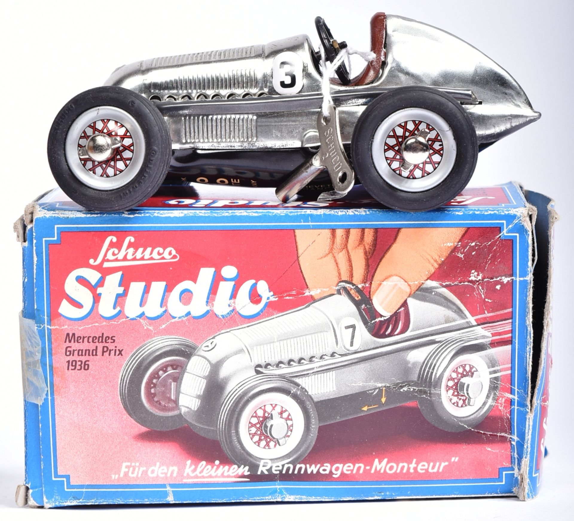 CLOCKWORK MODELS - SCHUCO TINPLATE CLOCKWORK MERCEDES GRAND PRIX - Image 2 of 5