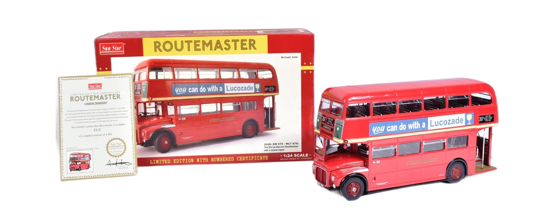 SUN STAR ROUTEMASTER DIECAST MODEL 1/24 SCALE