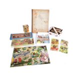ANTIQUE TOYS - ASSORTED GAMES & PUZZLES