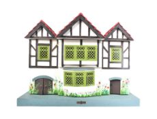 DOLLS HOUSE - VINTAGE WOODEN TWO STOREY DOLLS HOUSE