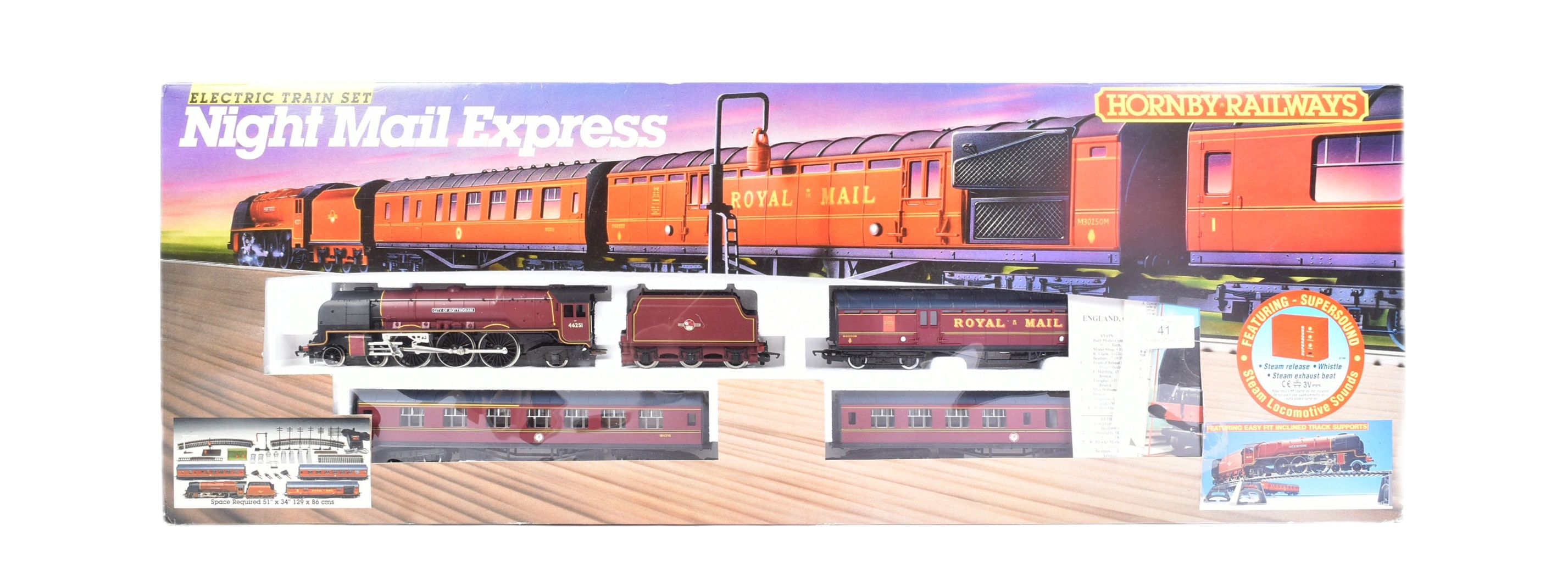 MODEL RAILWAY - OO GAUGE NIGHT MAIL EXPRESS TRAIN SET