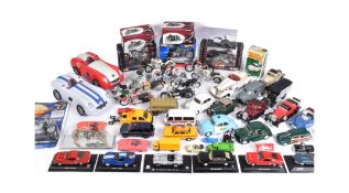 DIECAST - COLLECTION OF ASSORTED DIECAST MODEL BIKES & CARS