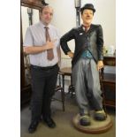 CHARLIE CHAPLIN - LIFESIZE 1/1 SCALE FIBREGLASS STATUE