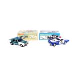 TINPLATE TOYS - VINTAGE JAPANESE BATTERY OPERATED POLICE CARS