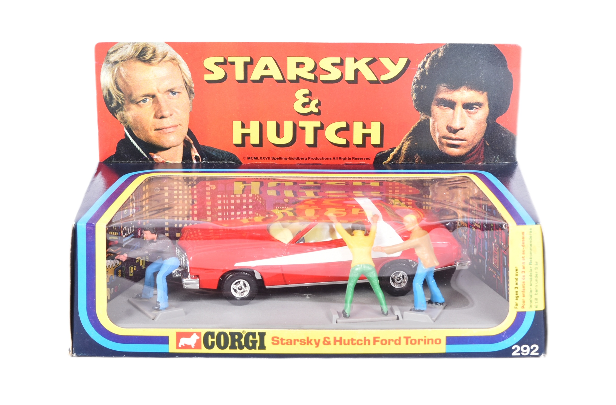 DIECAST - VINTAGE CORGI STARSKY & HUTCH FORD TORINO MODEL WITH FIGURES