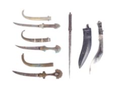 COLLECTION OF X5 ASSORTED ETHNIC DAGGERS