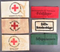 COLLECTION OF ASSORTED SECOND WORLD WAR GERMAN ARMBANDS