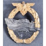 WWII SECOND WORLD WAR GERMAN KRIEGSMARINE S-BOAT BADGE