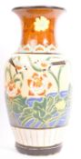 LARGE MID 20TH CENTURY HAND PAINTED STUDIO ART VASE