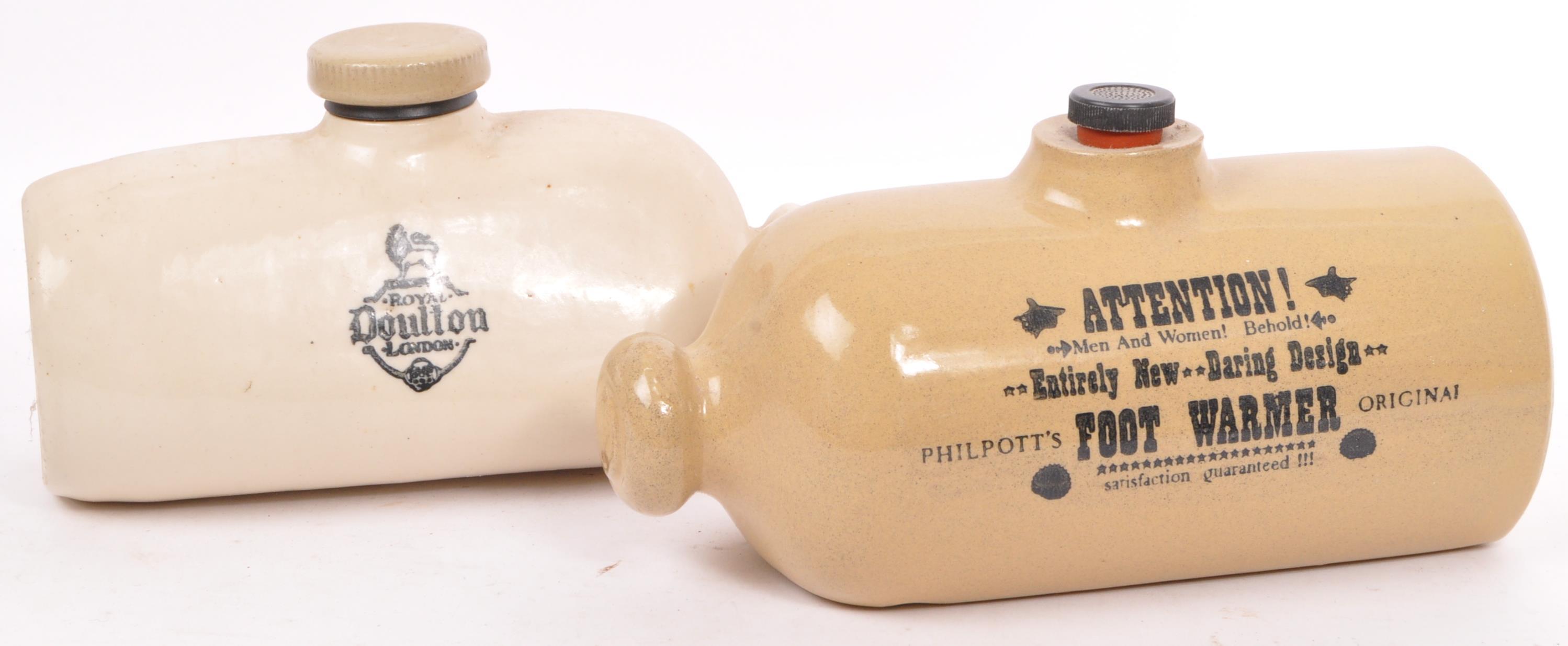 COLLECTION OF 19TH CENTURY STONEWARE HOT WATER BOTTLES - Image 4 of 5