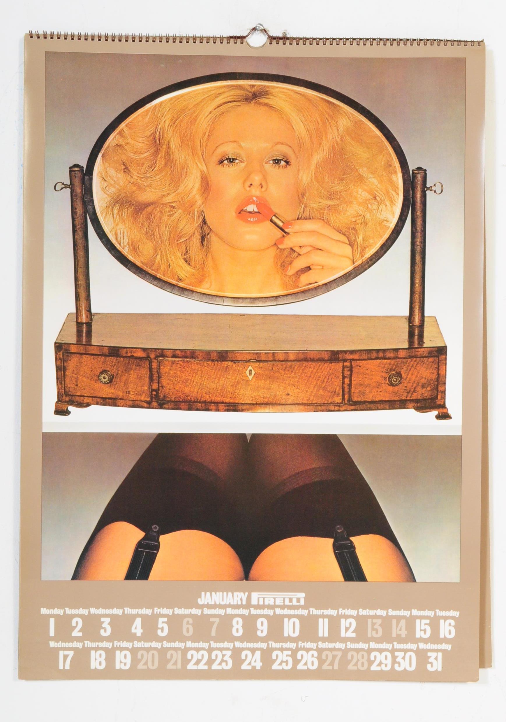 1973 VINTAGE RETRO EROTIC AUTO CALENDAR BY PIRELLI TYRES - Image 5 of 5