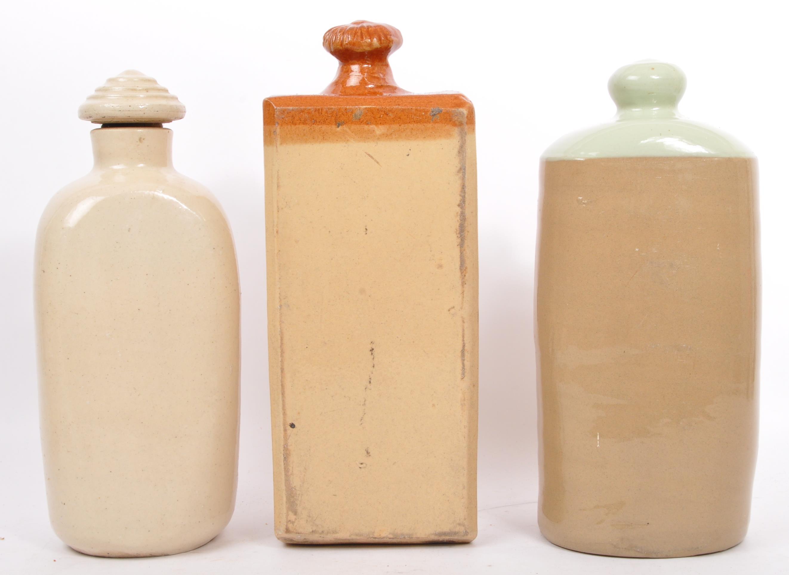 COLLECTION OF 19TH CENTURY STONEWARE HOT WATER BOTTLES - Image 3 of 5