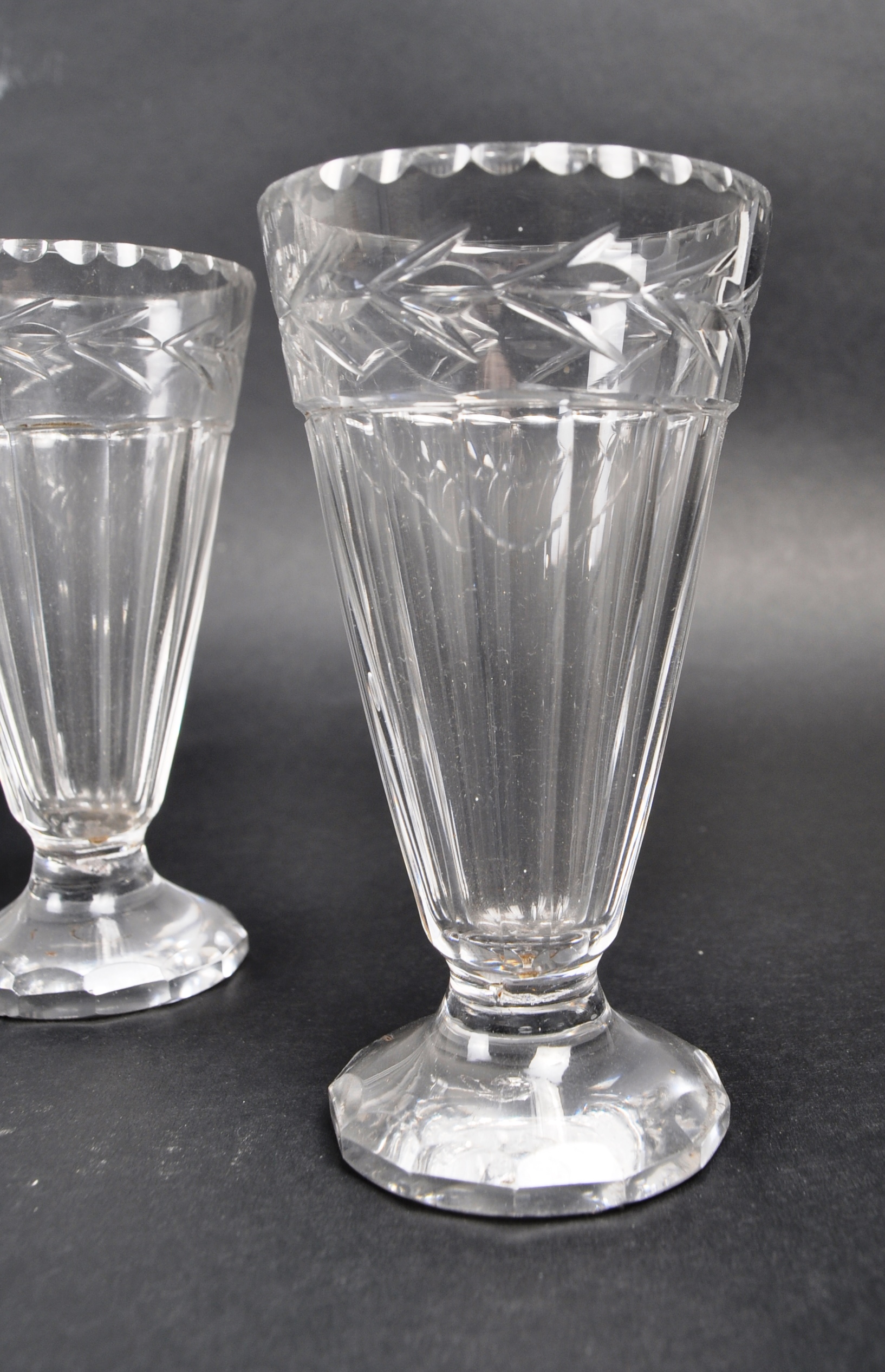 COLLECTION OF REGENCY CRYSTAL HAND CUT JELLY GLASSES - Image 2 of 4