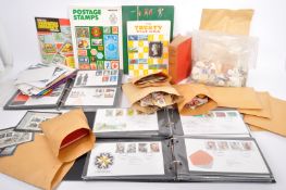 LARGE SELECTION OF UK AND FOREIGN STAMPS & FIRST DAY COVERS