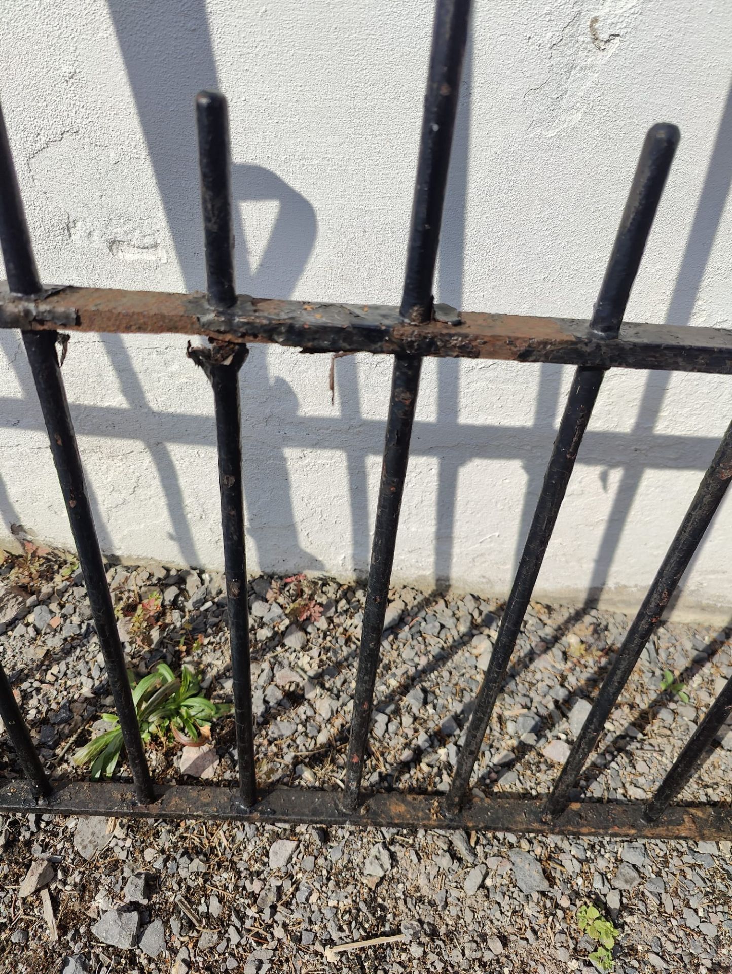 PAIR OF LARGE 20TH CENTURY WROUGHT IRON GATES - Image 6 of 10