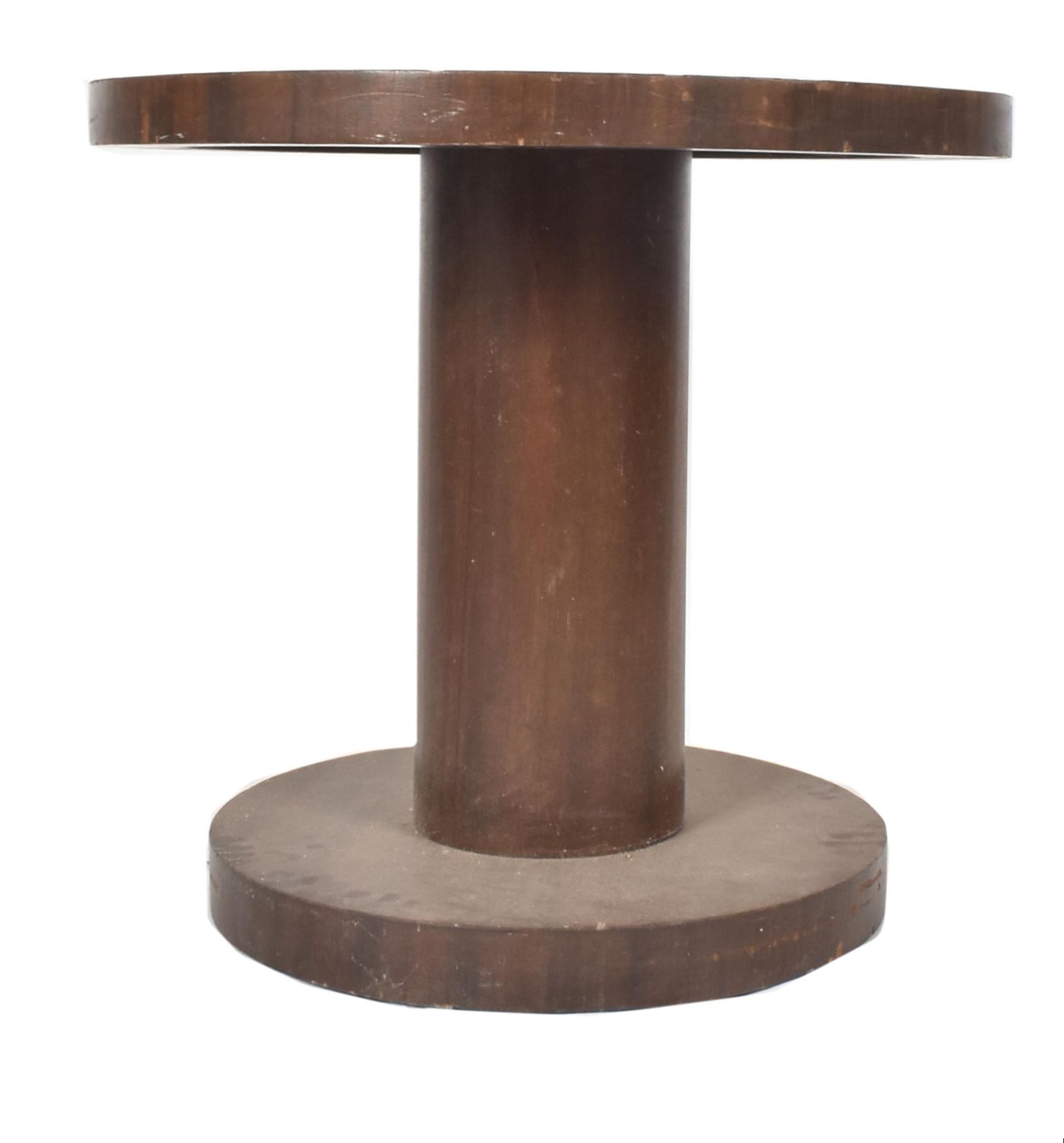 C1935 ART DECO BIRCHWOOD VENEERED CIRCULAR SIDE TABLE