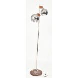 TERENCE CONRAN STYLE MID CENTURY CHROME & TEAK FLOOR LAMP