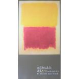 MARK ROTHKO - BEIGE, YELLOW AND PURPLE - EXHIBITION POSTER