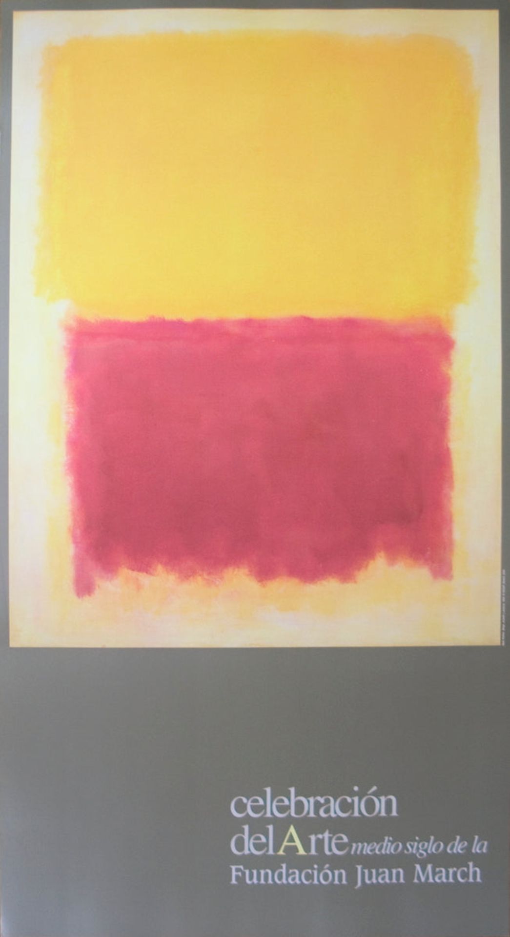 MARK ROTHKO - BEIGE, YELLOW AND PURPLE - EXHIBITION POSTER