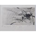 AGATHE SOREL (B.1935) - SAULE PLEUREUR - SIGNED ETCHING