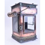 EARLY 20TH CENTURY COPPER LANTERN RAILWAY YARD LAMP