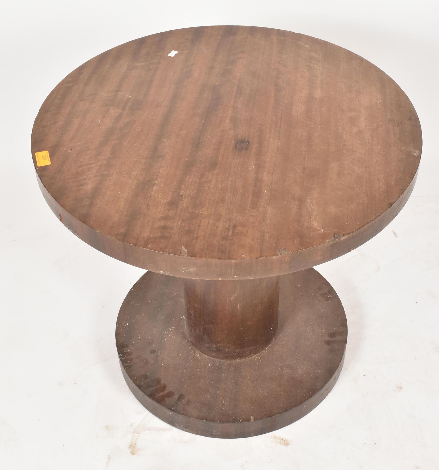 C1935 ART DECO BIRCHWOOD VENEERED CIRCULAR SIDE TABLE - Bild 2 aus 5