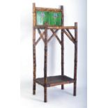 VICTORIAN ART NOUVEAU BAMBOO UMBRELLA STICK STAND