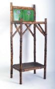 VICTORIAN ART NOUVEAU BAMBOO UMBRELLA STICK STAND