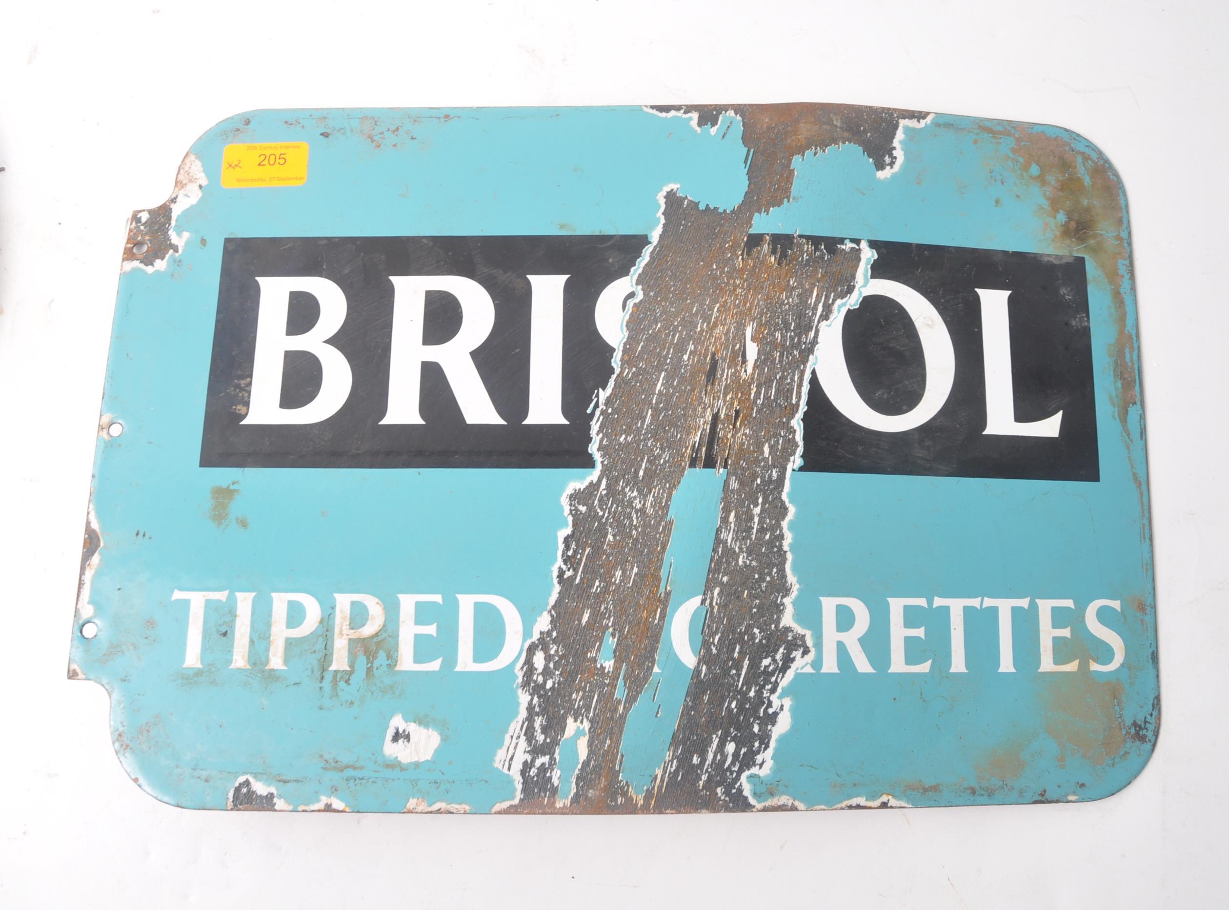 BRISTOL TIPPED / KINGSWAY- MID CENTURY ENAMEL SIGN - Image 4 of 7